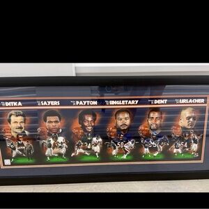 Framed Chicago Bears Legends Wall Art